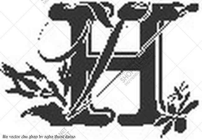file vector chu ghep hv nghe thuat 